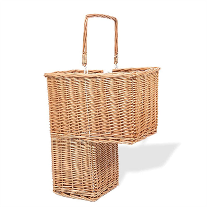 Rustic basket with practical carrying handle