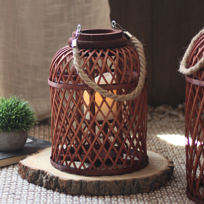 Handcrafted Rattan Lamp