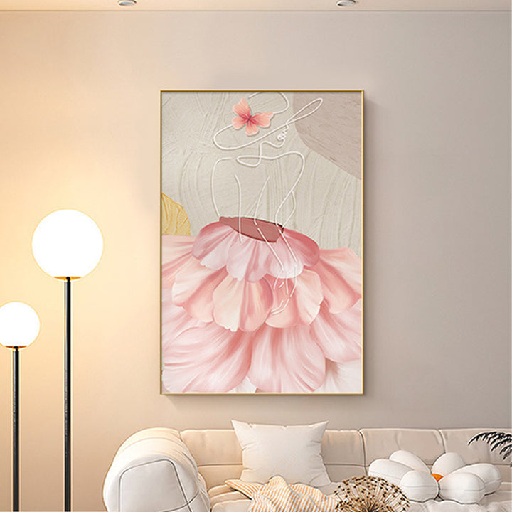 Floral Abstract Line Art Print