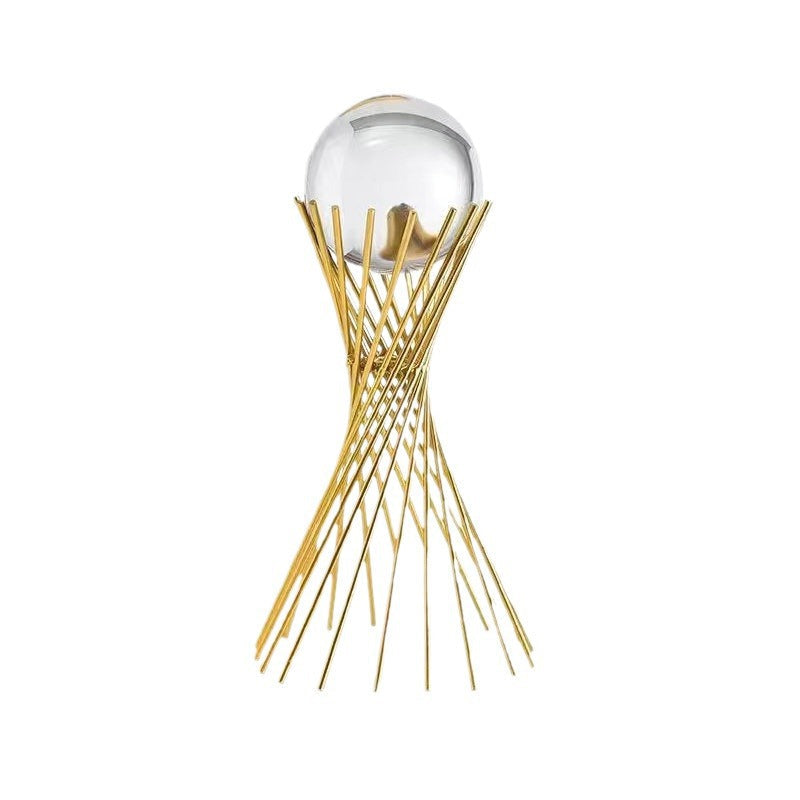 Elegant sculpture with crystal ball