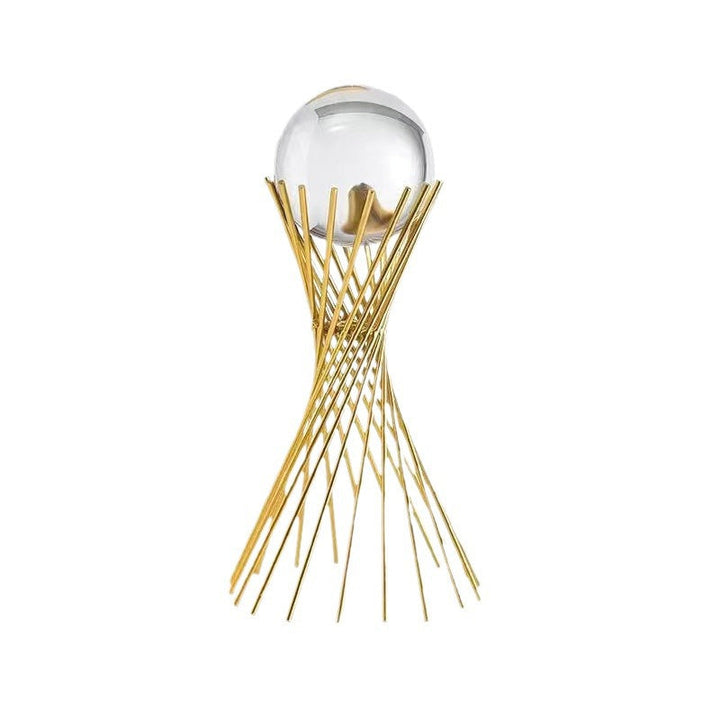 Elegant sculpture with crystal ball