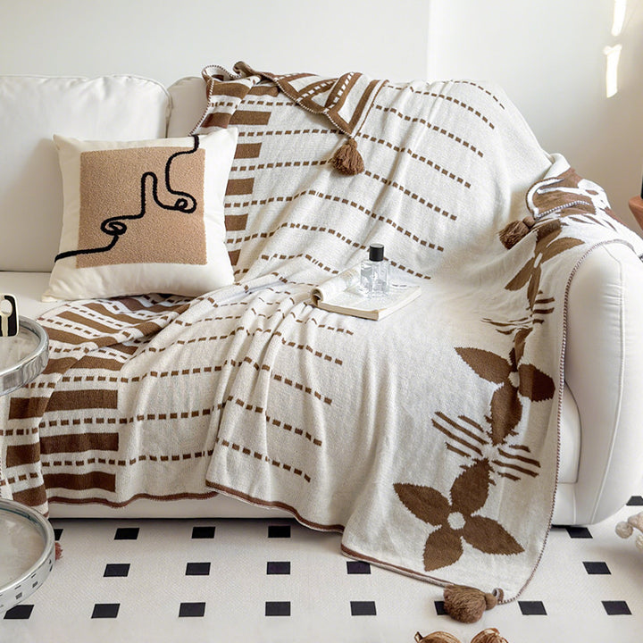 Cozy Abstract Design Throw Blanket