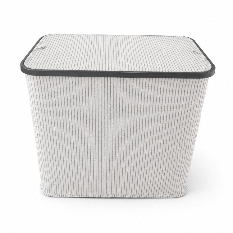 Laundry basket with lid and handles