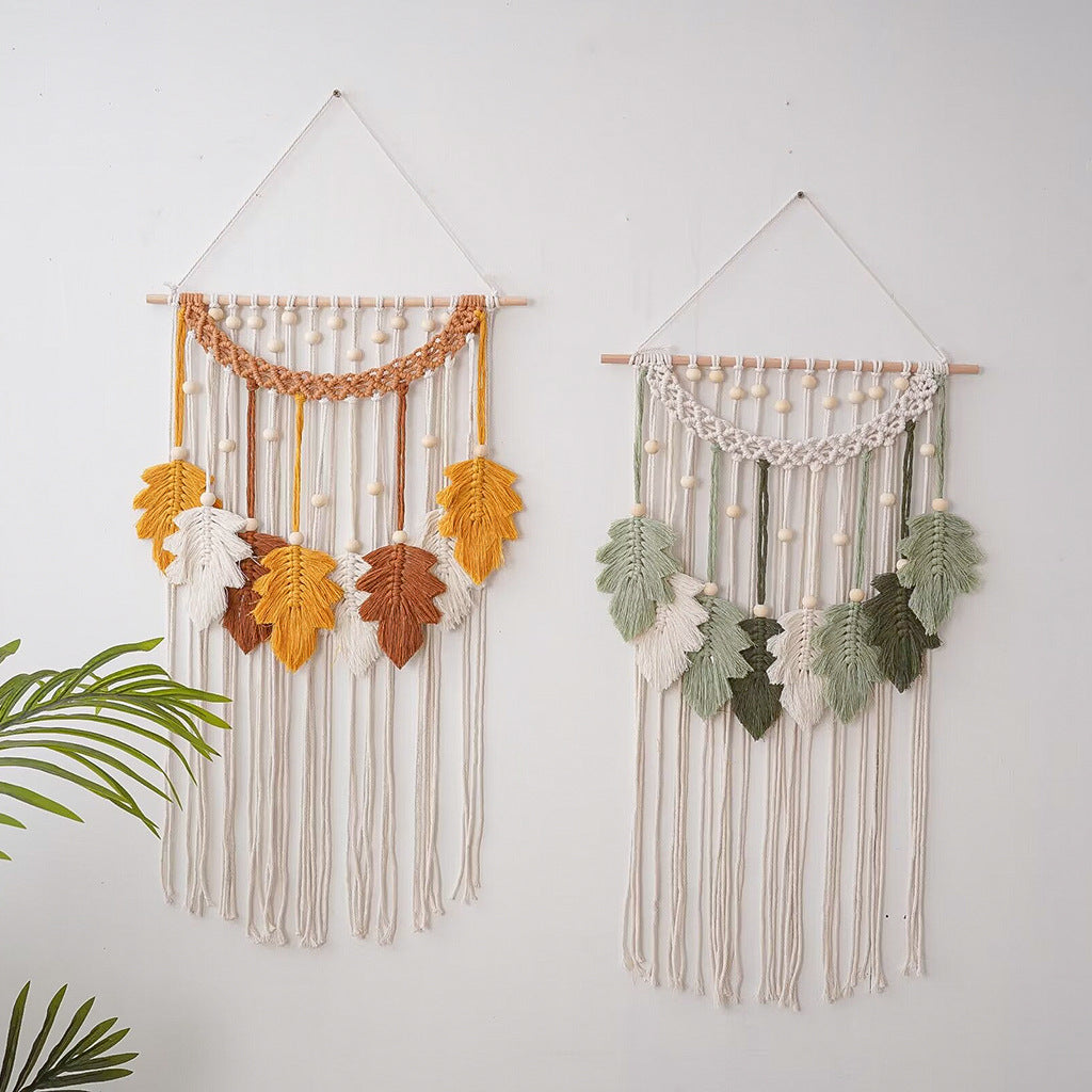 Bohemian Macramé Leaf Wall Hanging