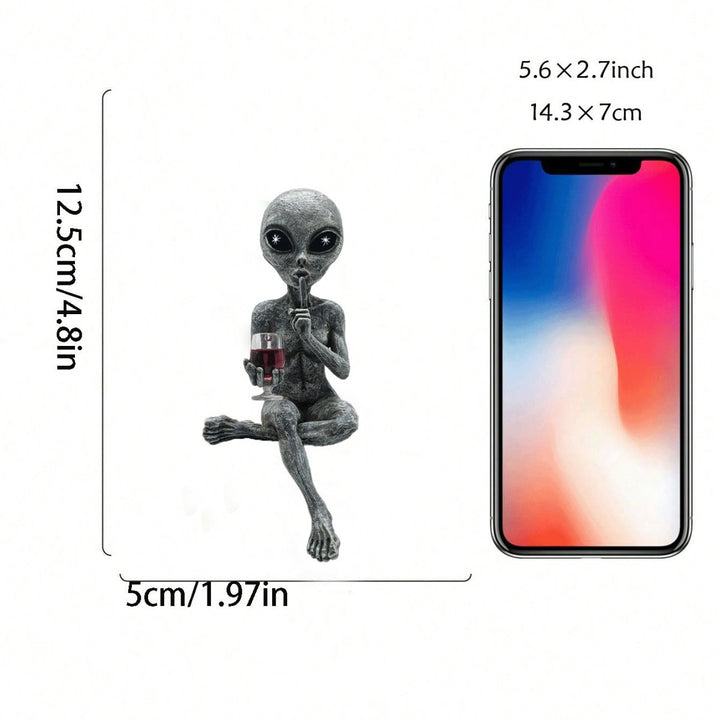 Alien Figurine Phone Holder