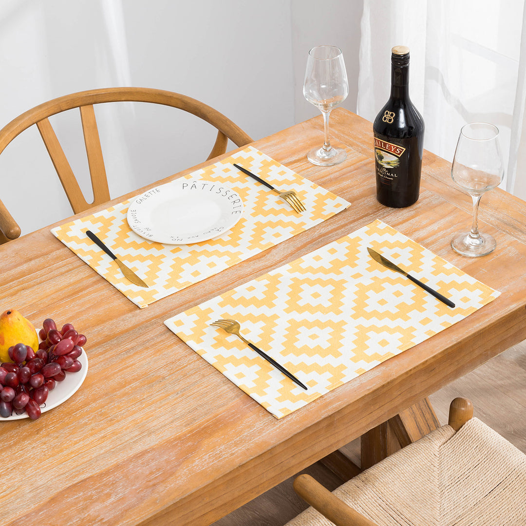 Tropical Leaf Print Placemats