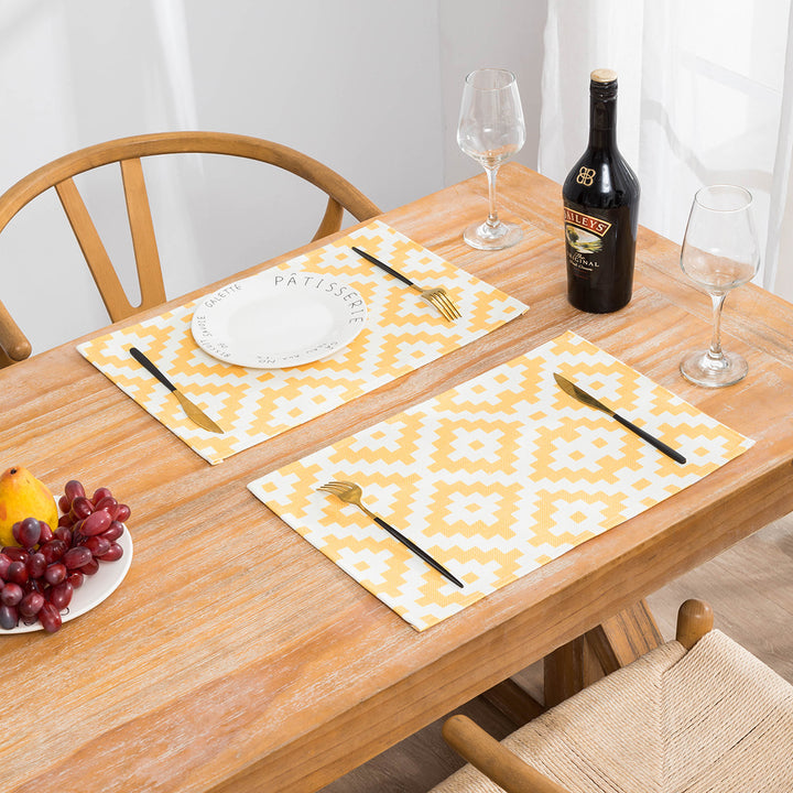Tropical Leaf Print Placemats
