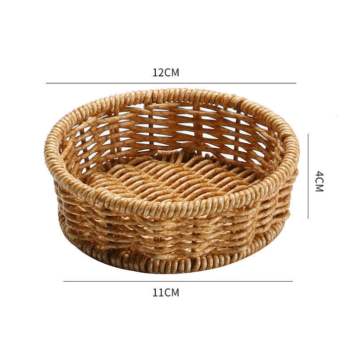 Multi-Sectional Woven Storage Basket