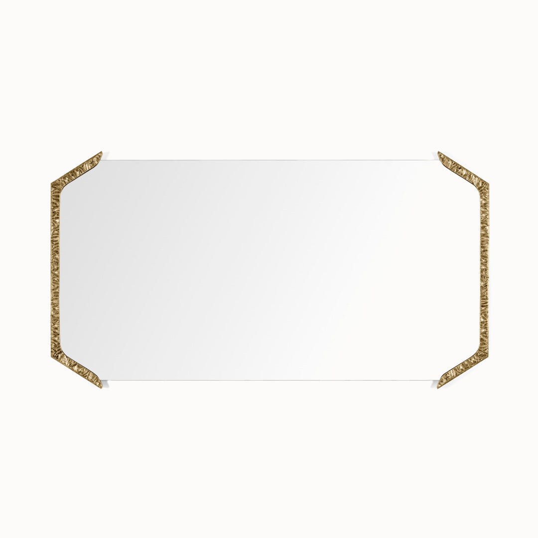 Decorative Wall Mirror With Filigree Metal Frame