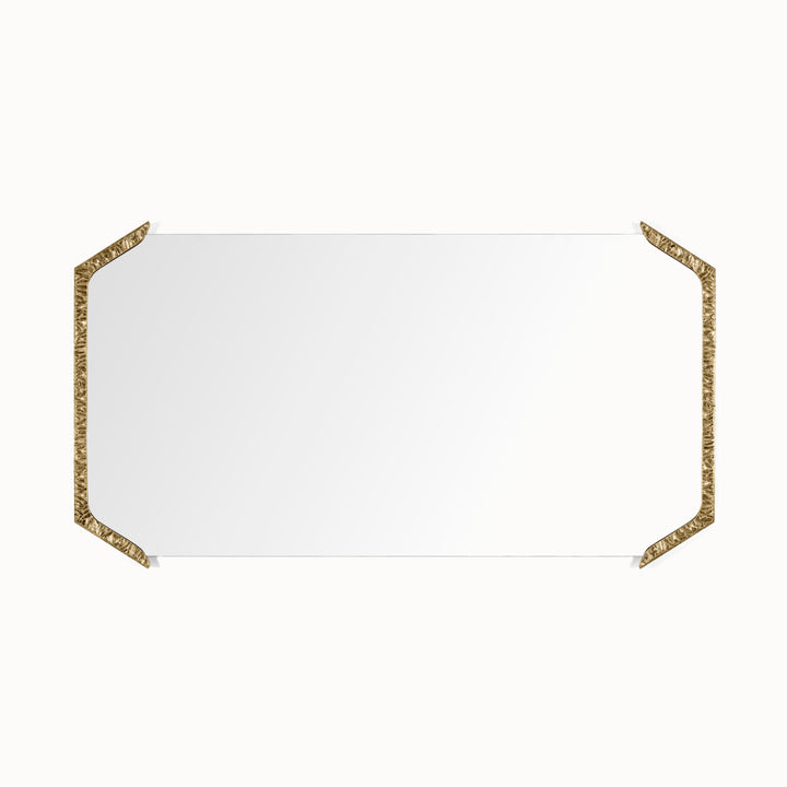 Decorative Wall Mirror With Filigree Metal Frame