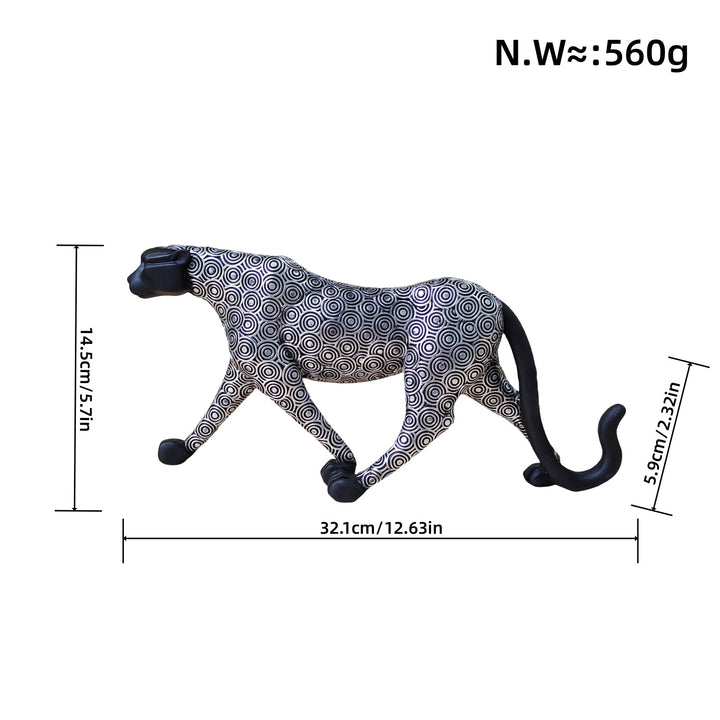 Elegant decorative figure of a panther