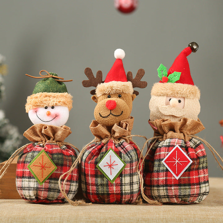 Cute Christmas gift bag in reindeer design