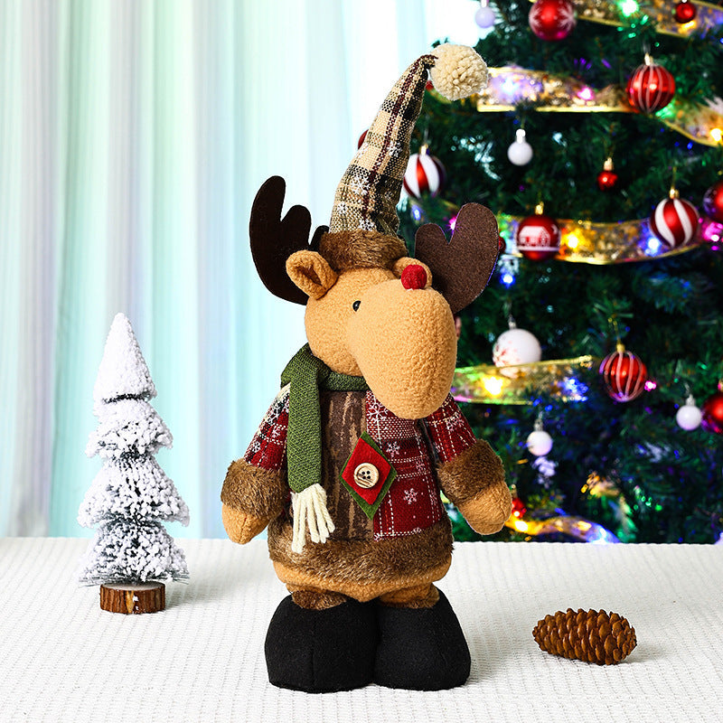 Cute Christmas decoration figure in reindeer look