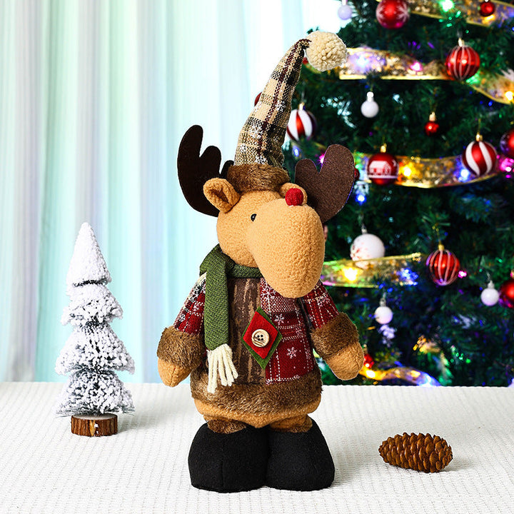 Cute Christmas decoration figure in reindeer look