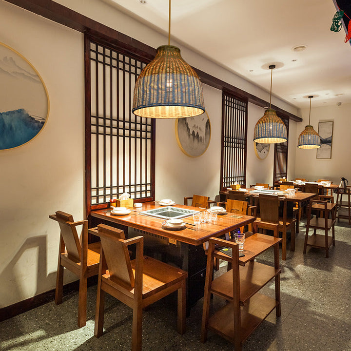 Woven Pendant Light Fixture