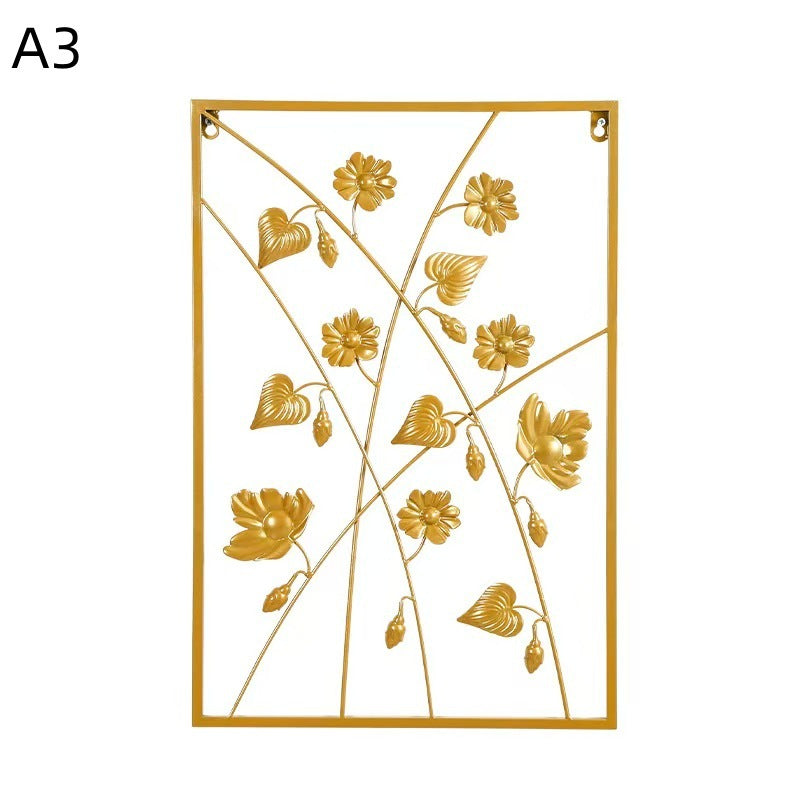 Floral Metal Wall Artwork