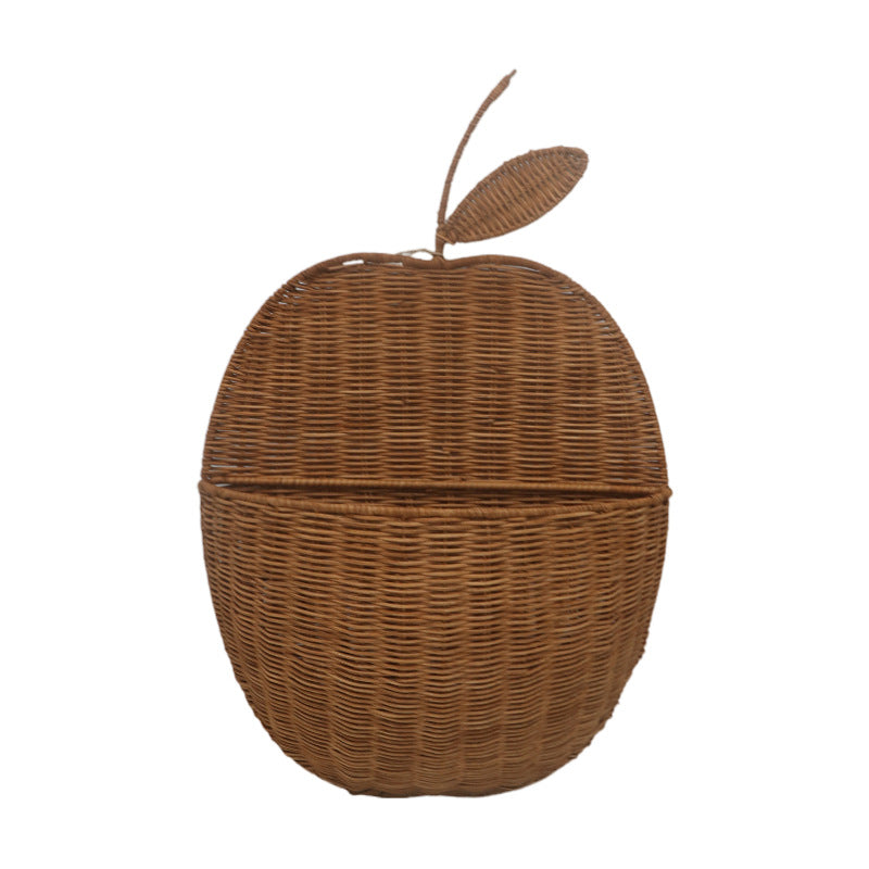 Playful storage basket in apple design