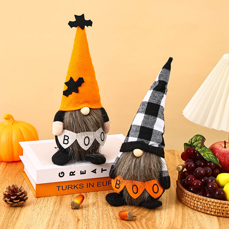 Decorative Halloween Gnome Figure