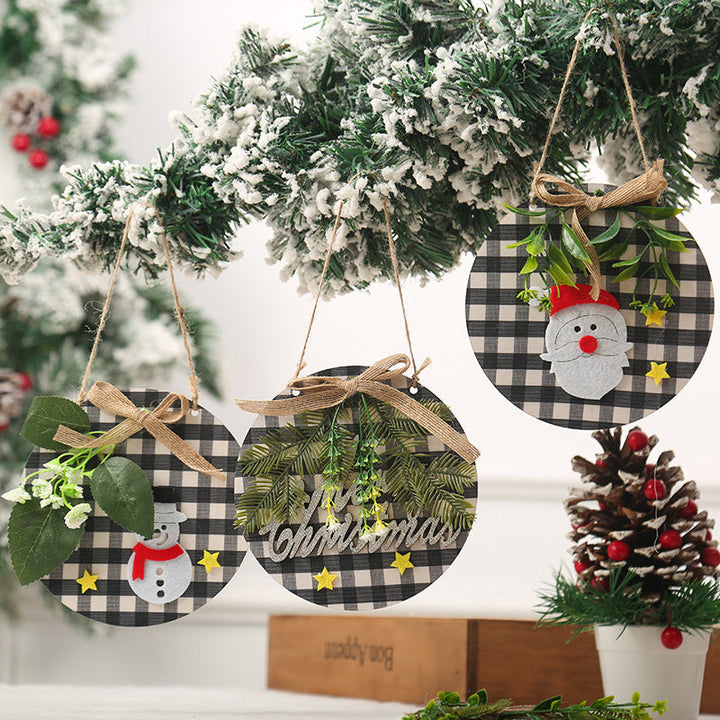 Decorative Christmas ornaments with snowman motif