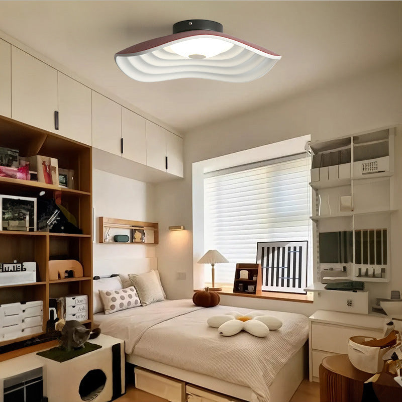 Modern wave structure ceiling light