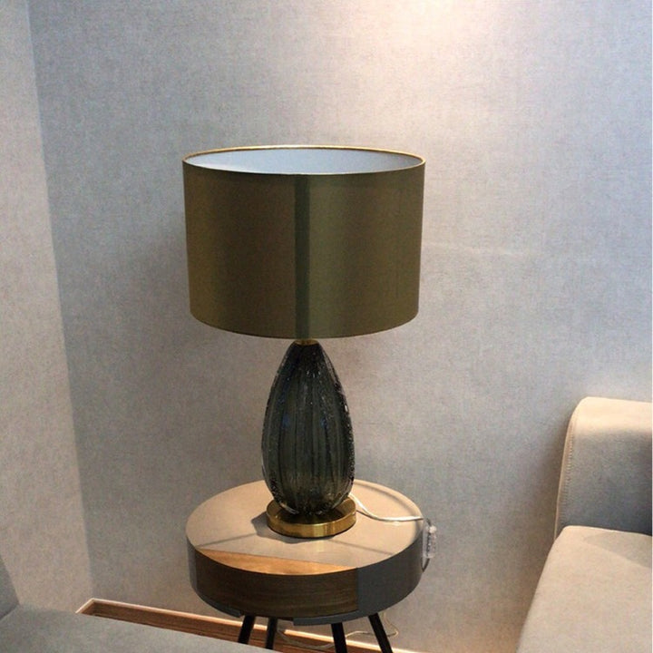 Modern Textured Glass Table Lamp