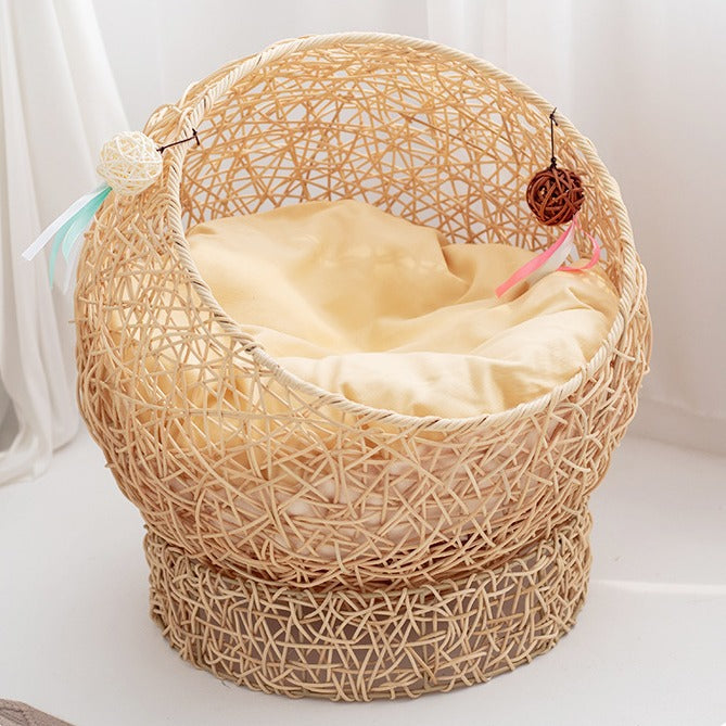 Natural fiber cat furniture
