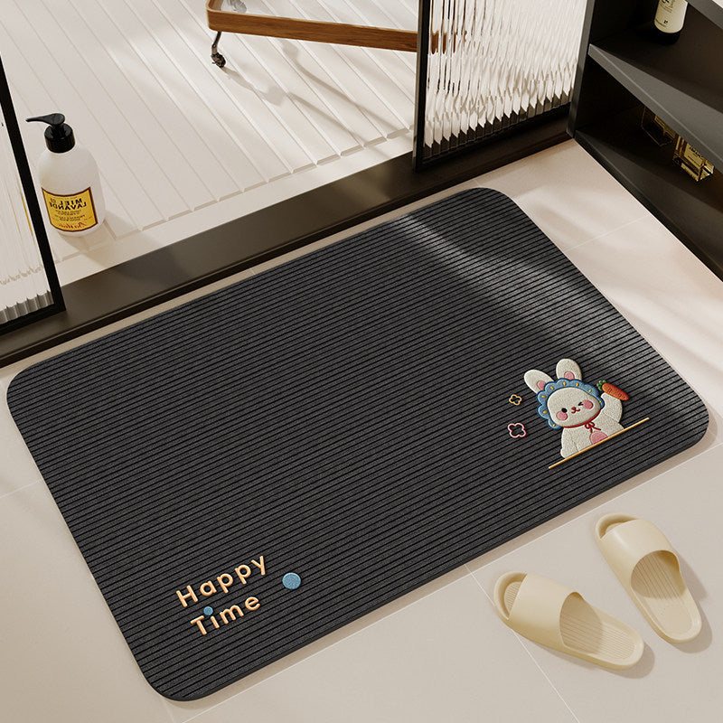 Playful Animal-Themed Bathroom Mat