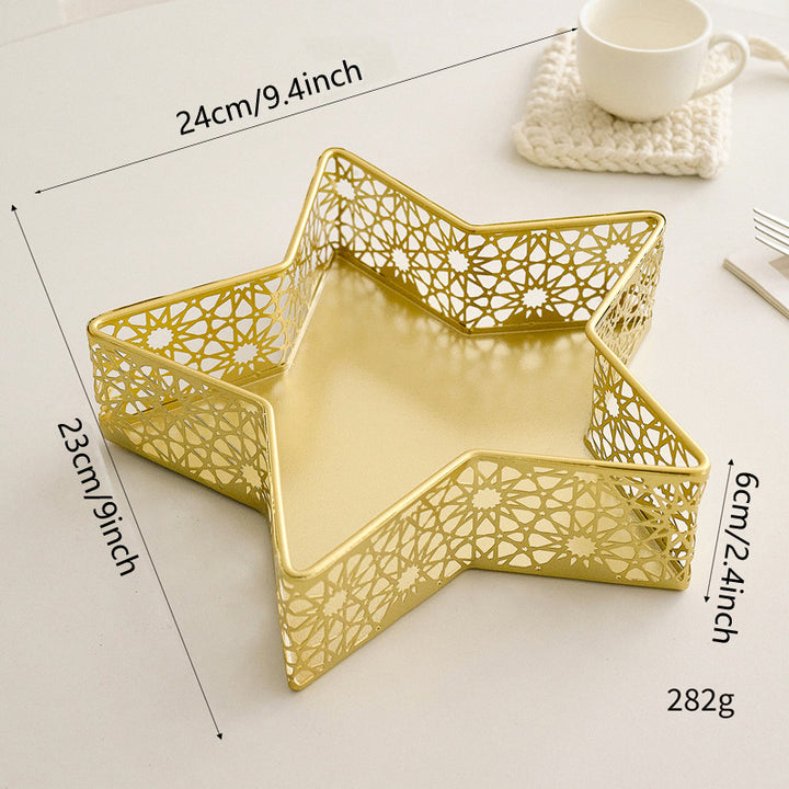 Elegant metal candle holder
