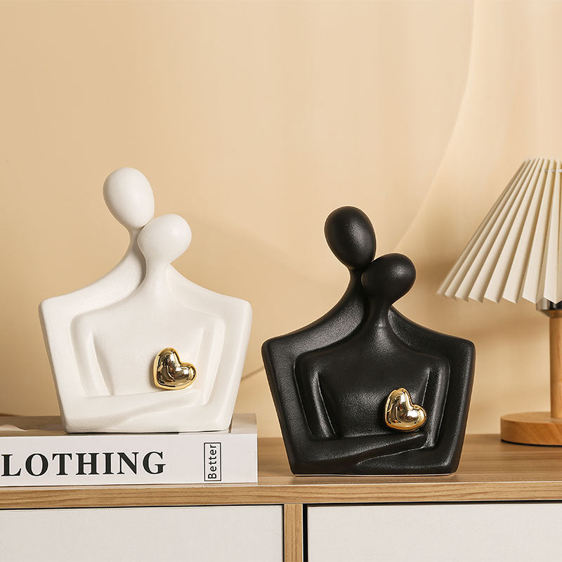 Modern family sculpture