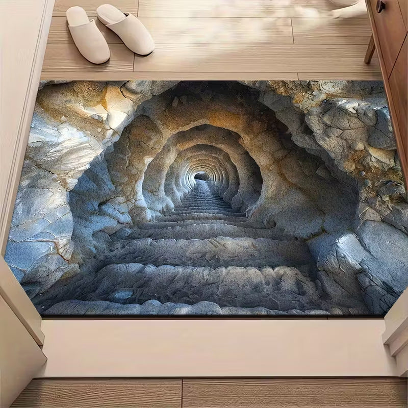 3D Skeleton-Themed Welcome Mat for Entryway