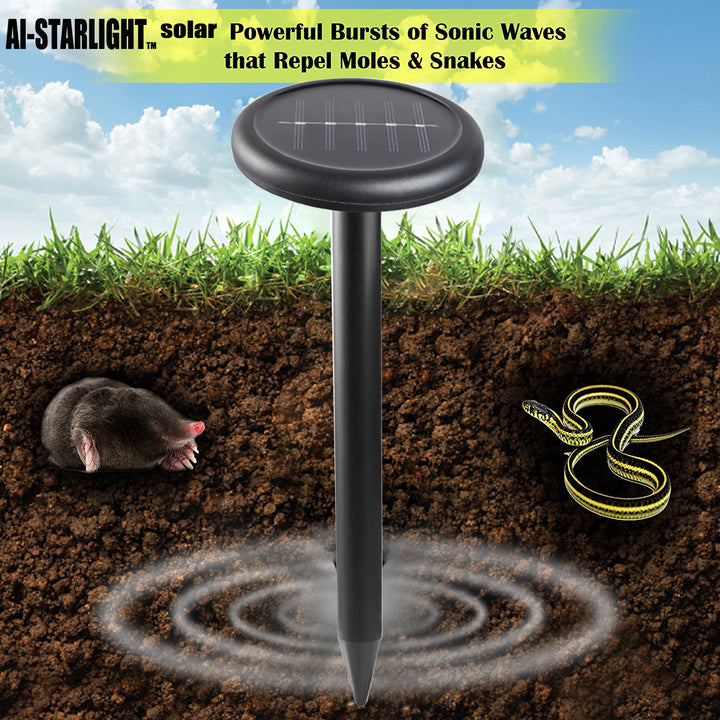 Solar-powered LED landscape light