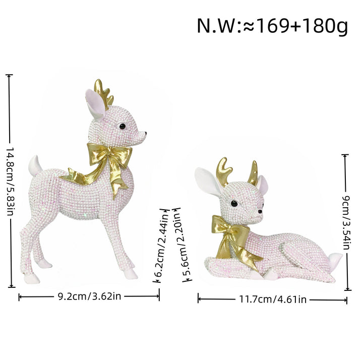 Luxurious Reindeer Sculpture