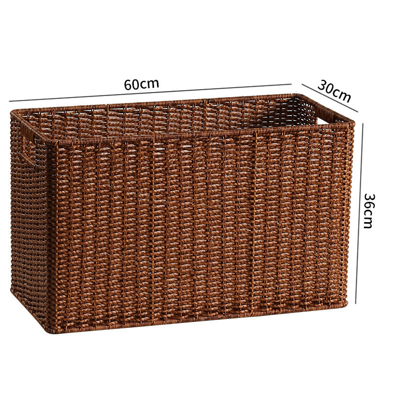 Handcrafted Rectangular Storage Basket