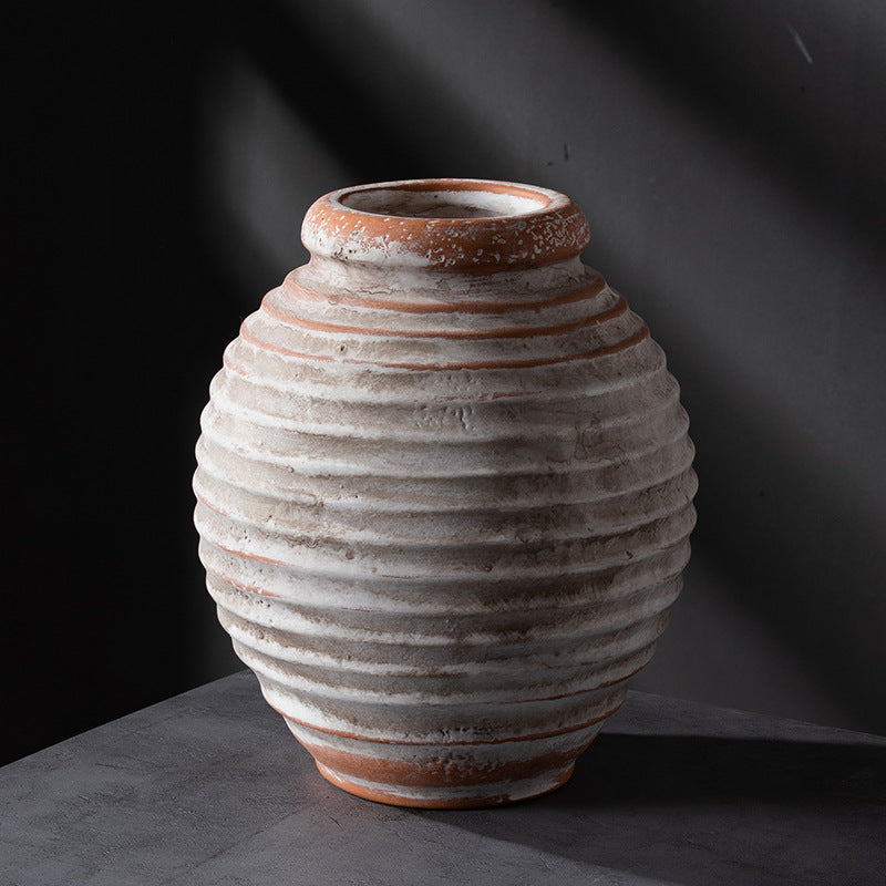 Rustic ceramic vases