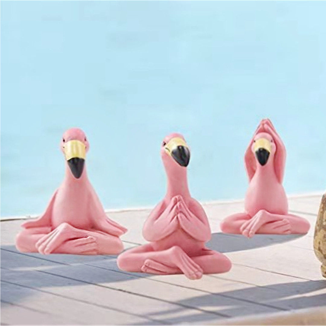 Playful Flamingo Figurine