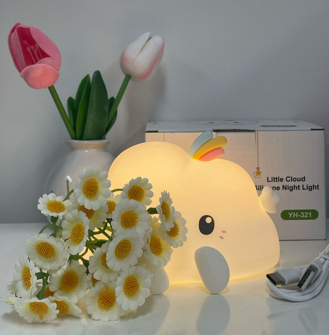 Silicone Sweet Cloud Night Light Table Lamp