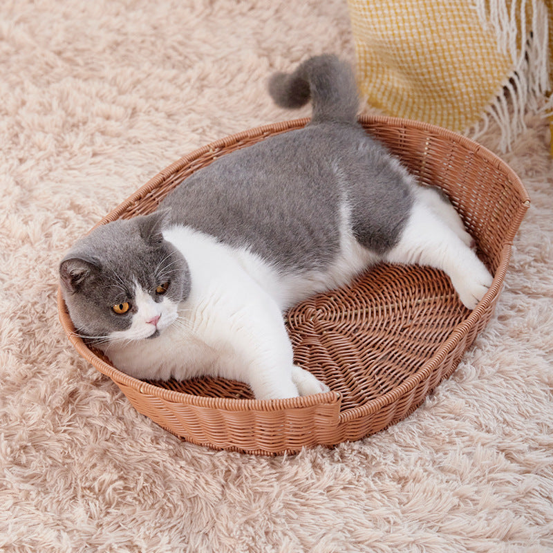 Rattan Cat Bed