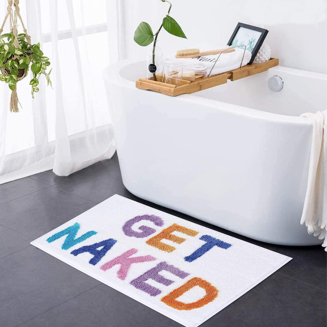Playful Text Bath Mat