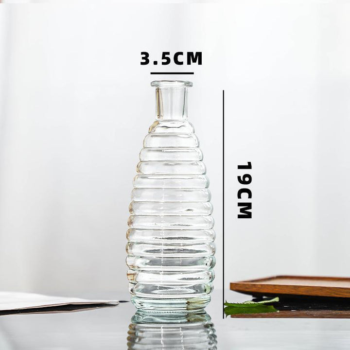 Premium Textured Glass Beverage Container
