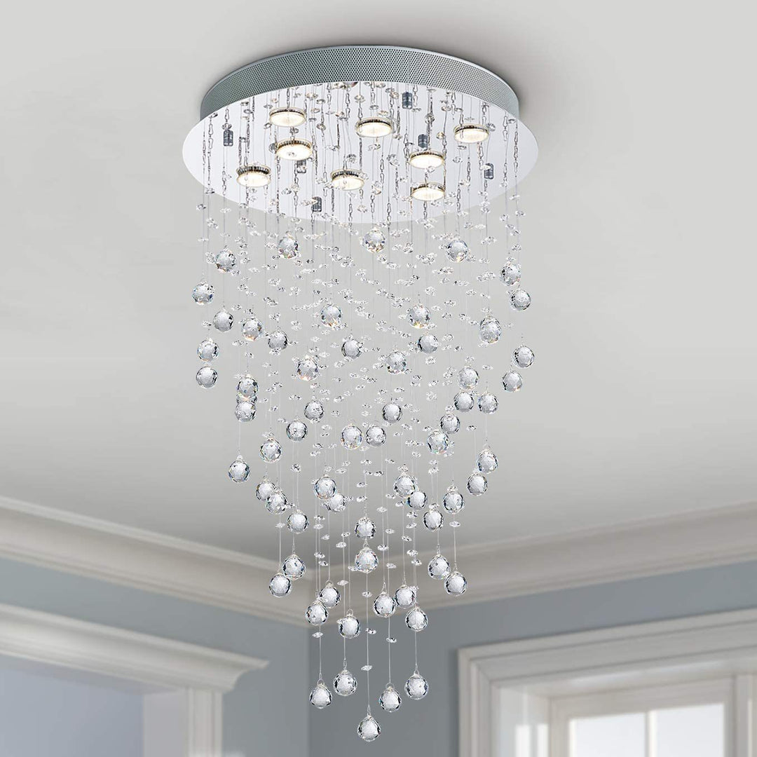 Crystal Raindrop Pendant Light