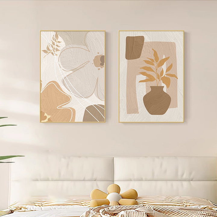 Floral Abstract Textured Wall Art