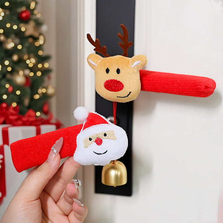 Door handle decoration with Santa Claus