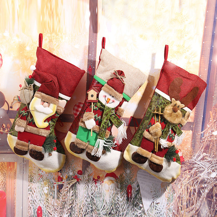 Cute Christmas stocking with reindeer design