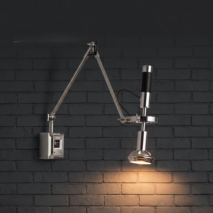 Adjustable wall spotlight