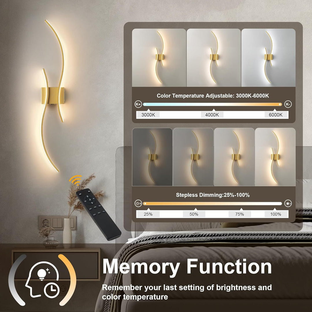 Contemporary LED wall lamp