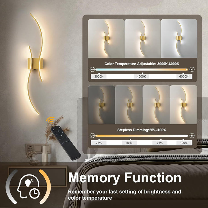 Contemporary LED wall lamp