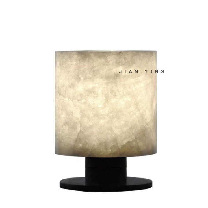 Contemporary natural stone table lamp