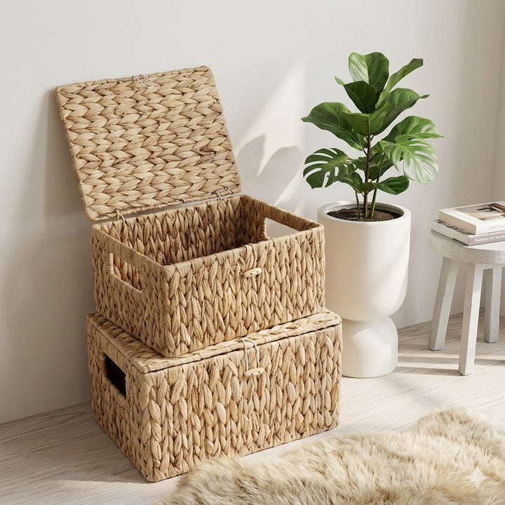 Handcrafted Storage Basket Made of Natural Materials