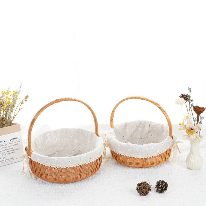 Decorative Round Woven Basket