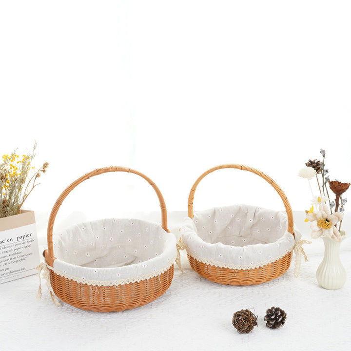 Decorative Round Woven Basket